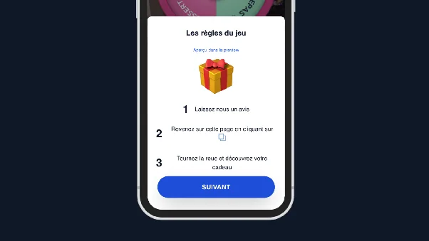 Avis Google 5 étoiles laissé par un client d'un bar via QR code